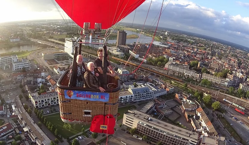 Ballonvaart over centrum Venlo met 2 passagiers